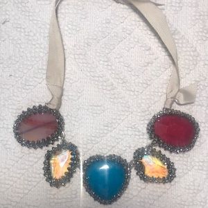 *RARE* Amrita Singh Jewel Ribbon Necklace
